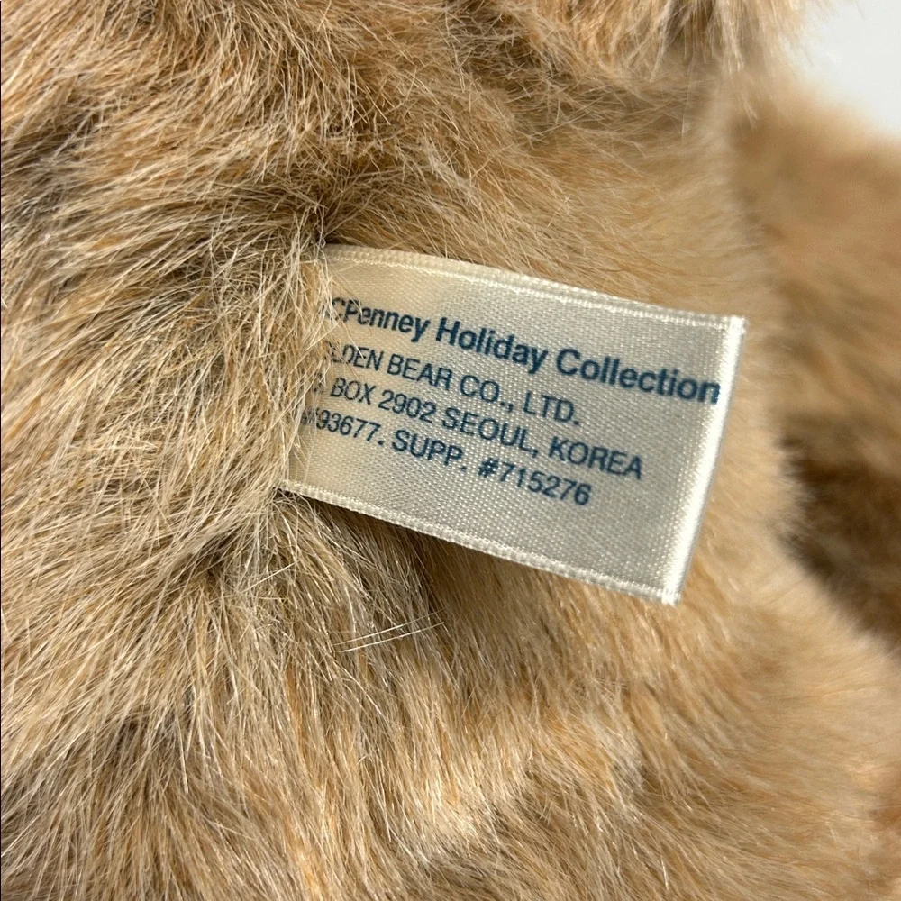 Vintage JC Penney holiday collection Teddy bear 24” - Picture 3 of 6